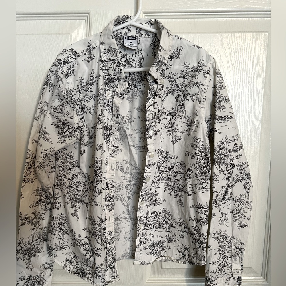 Old Navy girls button down shirt